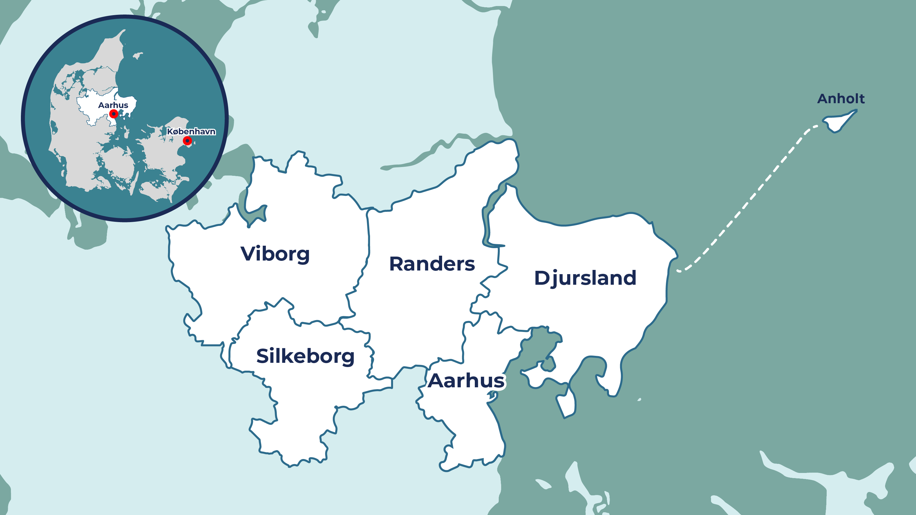 Aarhus Region map