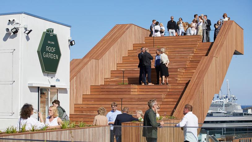 Reception at Salling ROOFGARDEN in Aarhus