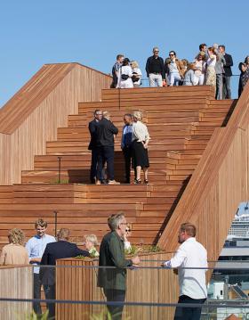 Reception at Salling ROOFGARDEN in Aarhus