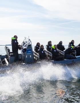 RIB boat with Aarhus SeaRangers